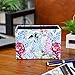 LINKWELL Purple and Blue Lilac Pattern PU leather Rectangular Pencil Pen Holder Desk Organizer PH29