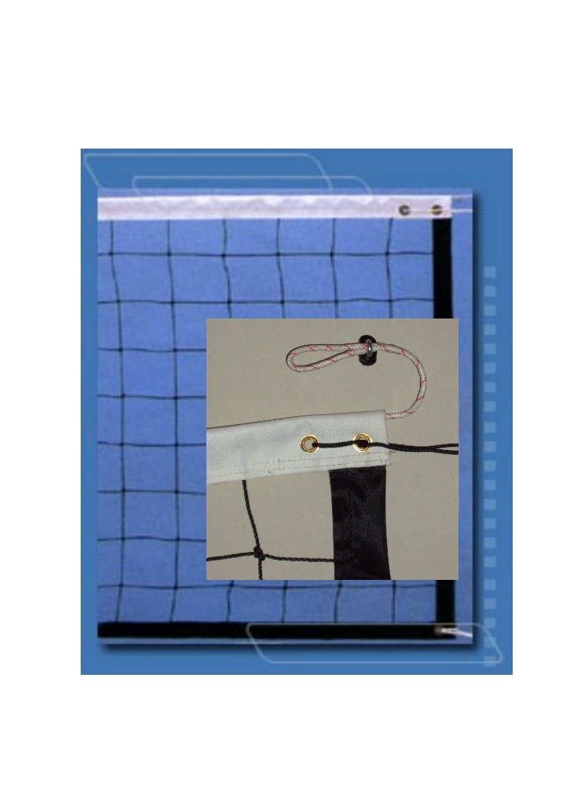 Der Sportler GmbH Great Volleyball Net Kevlar Cord 9.5 x1 m
