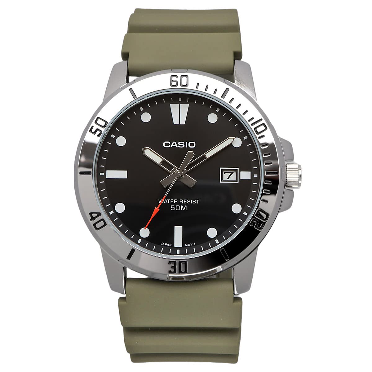 [カシオ] CASIO スタンダード アナログ クオーツ メンズ 腕時計 MTP-VD01-3EV ミリタリー オリーブ 海外モデル [並行輸入品]