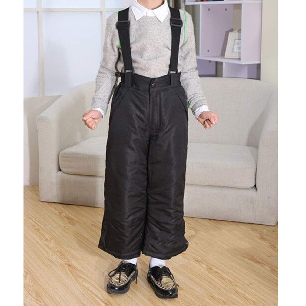 Pantaloni Da Sci Per Bambini Impermeabili E Caldi - Salopette Da Neve Con Cinghie Regolabili, Ideali Per Inverno