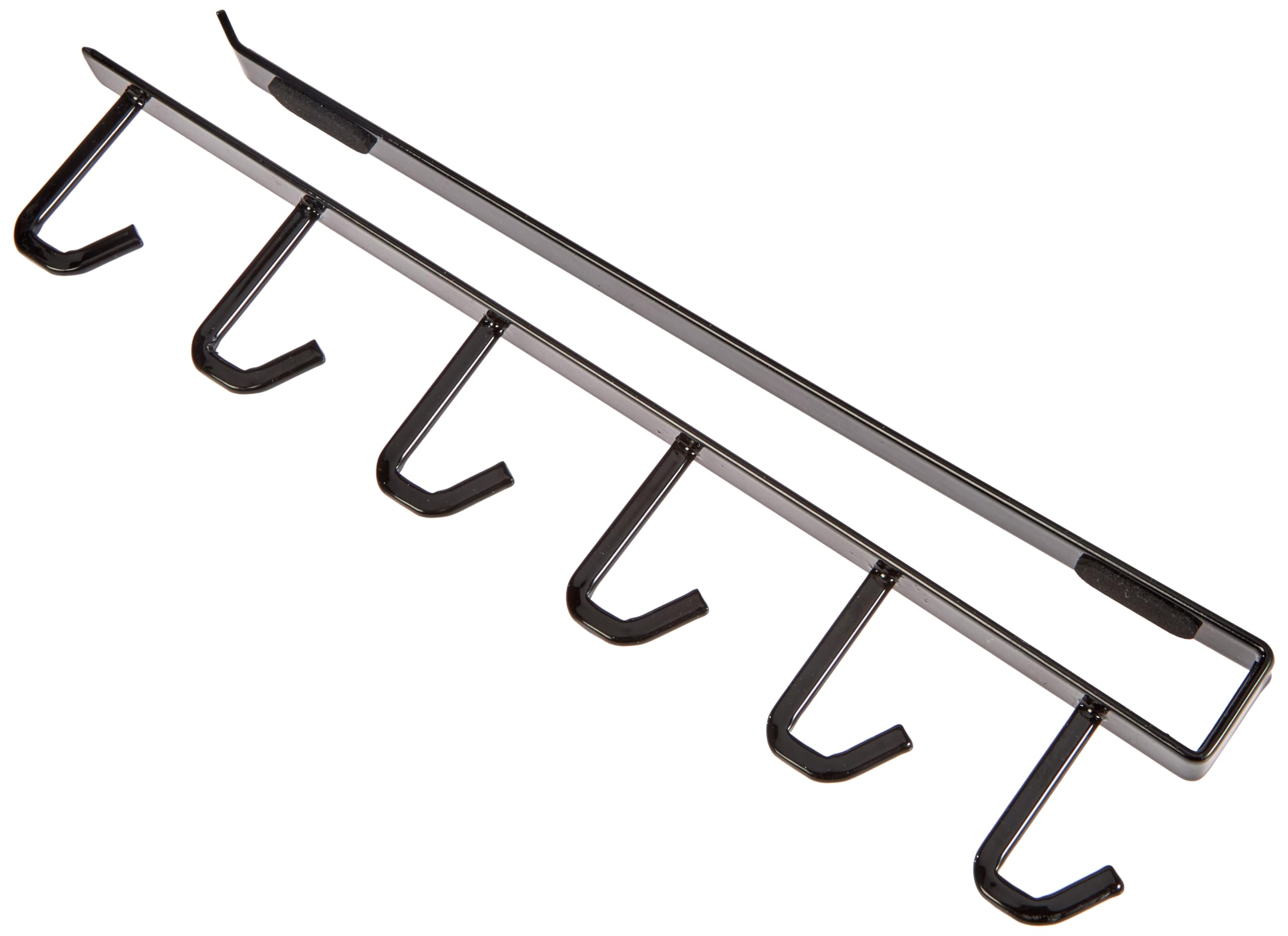 Yamazaki 7118 TOWER Under-Shelf Tool Hanger, black, Steel, Minimalist, 1.5 x 26 x 6.5 cm