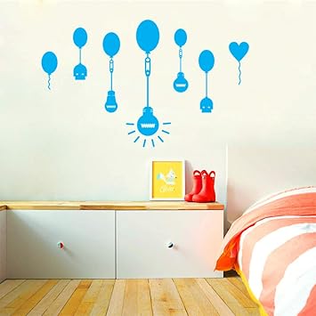 Amazon Com Zybkog Wall Sticker Removable Balloon Light Bulb Wall