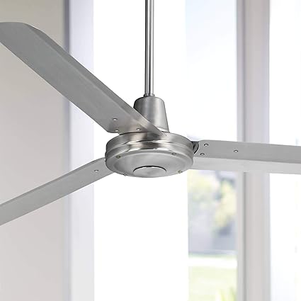 72 Modern Industrial Ceiling Fan Brushed Nickel With Wall Control