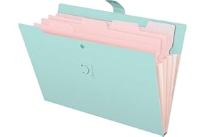 Plastic Expanding File Folder Pocket A4 Letter Size Accordion Folder Paper Organizer for Office Business Use