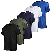 Gary Com 5 Pack Mens Workout T Shirts Dry Fit Gym Short Sleeve Shirt Running&Cycling Athletic Tops for Man