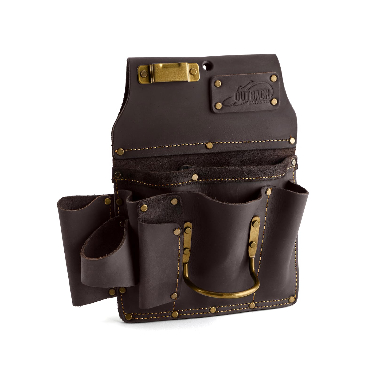 OX Tools OX-P263801 Pro Oil Tanned Leather Drywallers Tool Pouch 1 Pack , Blue