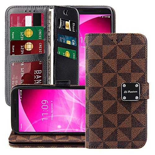 El Lumiere Louis Wallet Case for Samsung Galaxy S10 Multi-Card Slot Wallet Case [Drop Protection] Premium Leather [Kickstand Feature] (L-Brown)