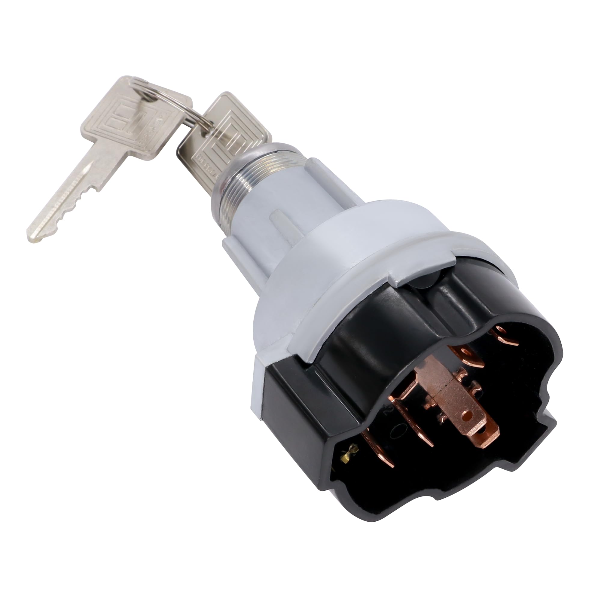 Photo 1 of HiSport 1116683 Ignition Lock Cylinder Starter Switch in Dash with 2 Keys Compatible with Chevy GMC 1967-1979 Replace LS105,US84,1125,LS411