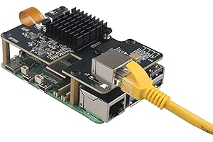 ZDE ZP598 PCIe to 5GBE Ethernet Network Port HAT Adapter Expansion Board 5G 5GB with Aluminum Heatsink for Raspberry Pi 5