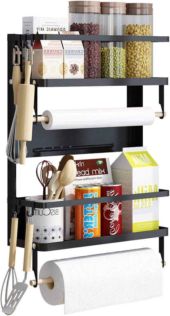 Apsan Spice Rack for Refrigerator, 3 Tier