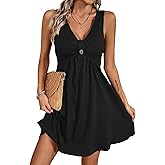 Acelitt Womens Casual Summer Sleeveless Dress, S-XXL