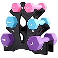 1 Pack Dumbbell Rack Stand-3 Tier Weight Rack for Dumbbells,Plastic Dumbbell Stand A Frame Triangle Small Weight Storage Shelves,Holds 1-32 LBs (Without Dumbbells)