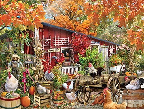 Barnyard Chickens 500 pc Jigsaw Puzzle