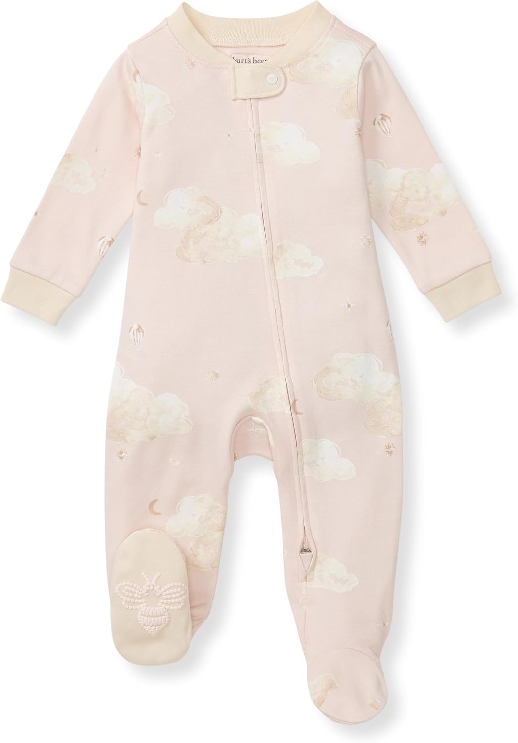 Organic Cotton Footed Pajamas for Newborn Girls