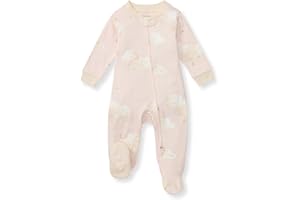 Burt's Bees Baby Girls' Organic Cotton Sleep and Play Footed Pajamas