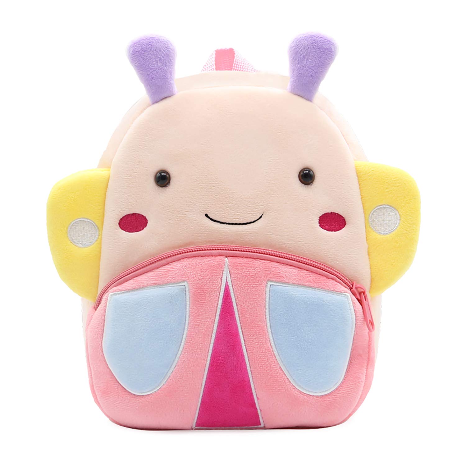 ISIYINER Kids Cartoon Backpack Toddler Children School Bag Cute Cartoon Animal Preschool Rucksack Gift for Children Boys Girls, Butterfly