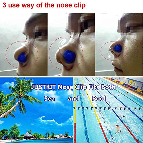 KEKLLE [10Pcs/Pack] Waterproof Silica Gel Swimming Nose Clip - Comfortable Soft Latex Plugs for Kids and Adults Multi-color (10Pcs/Pack[Random Color]) (20Pcs/Pack) - Thumbnail 4