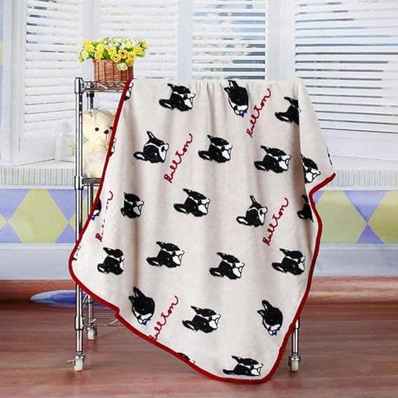 LHYJH cobijas de Invierno Grandes Manta de Franela de Coral de Dibujos