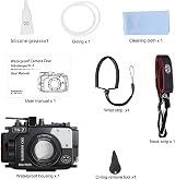 Sea frogs Waterproof Case for OM SYSTEM TG-7 195FT/60M Diving Housing + Red view 7