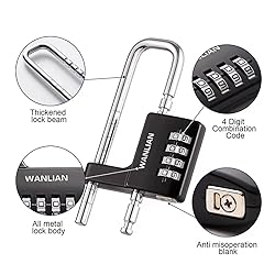 Combination Lock,4 Digit Combination Lock 3/8Inch