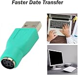 iJiGui USB to PS2 Adapter Cable Converter for Mouse Keyboard PC 2 Pcs view 3