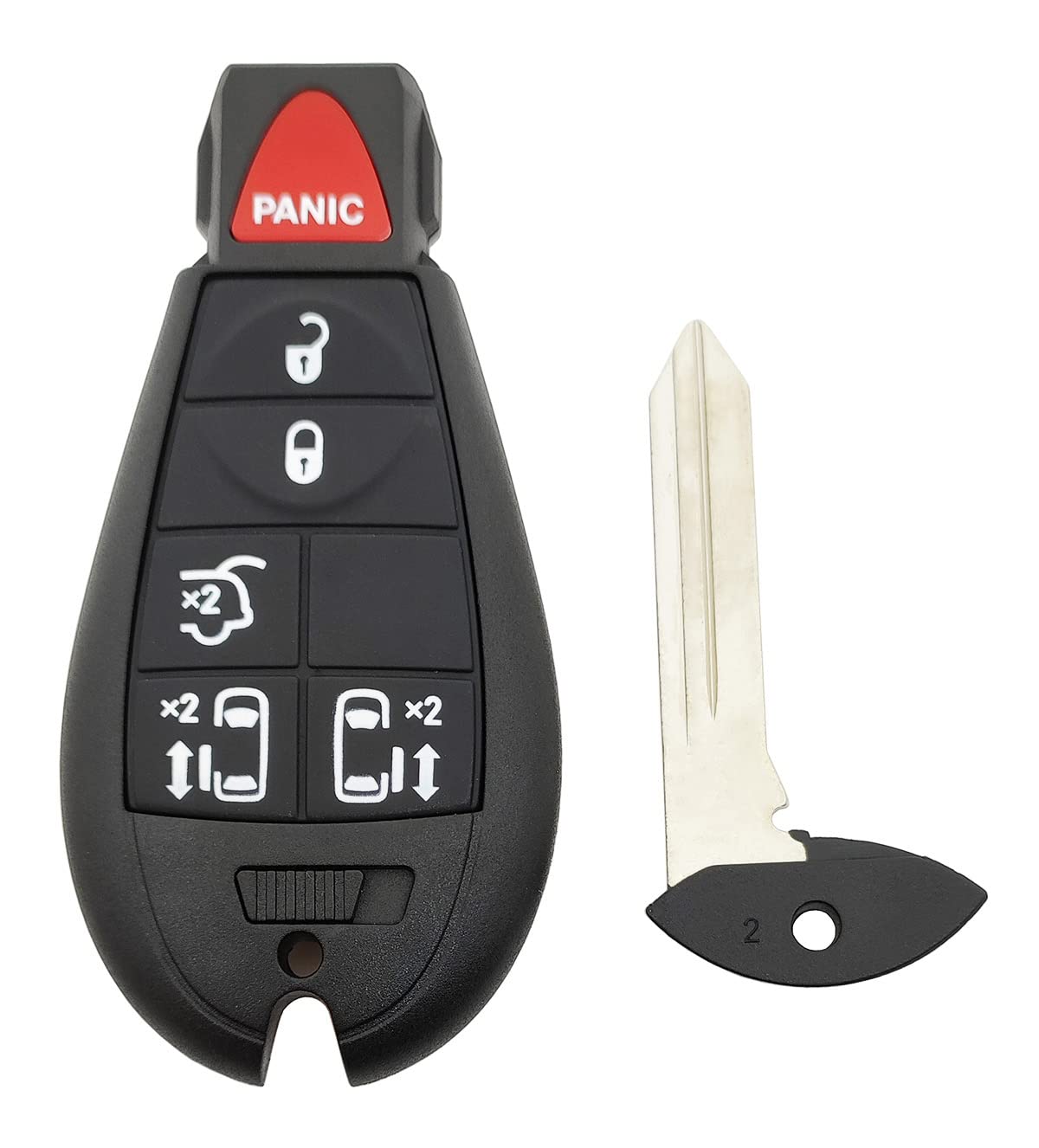 Vurbemes Key Fob Case Replacement For Hyundai Santa Fe, Sonata, Sport - 2-Pack Flip Key Shell Cover, No Programming Needed