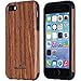 NeWisdom iPhone se case Wood, iPhone 5s Case Wood, iPhone 5 case Wood, Soft Wooden Non Slip Slim Shock Proof Unique Designed TPU Silicon Cover - Sandalwood