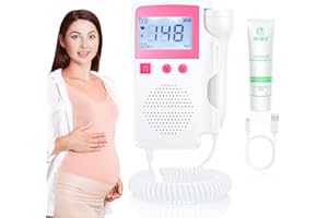 SUUEKRE Baby Heartbeat Monitor Pregnancy Fetal Heartbeat Monitor Doppler Fetal Monitor Heartbeat Easy to Use for New Moms at Home