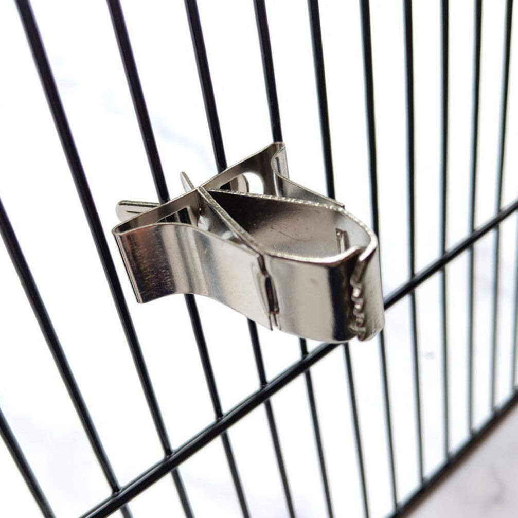 Balacoo Parrot Fruit Clips 5-Pack Durable Cage Food Holder Accessories for Small Birds and Pets Feeding Convenience