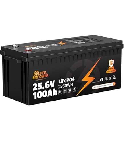 Amazon.com: 3 Pack 12V 100Ah LiFePO4 Lithium Battery with 100A BMS
