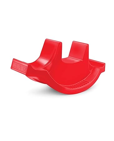Ok Play 3 Way Rocker for Kids, Plastic Boat Ride On Toy, Indoor and Outdoor (Red)