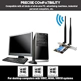 Garsent 433Mbps WiFi Card AC Bluetooth 4.0 Dual Band 2.4G/5G PCIe for Desktop PC view 4