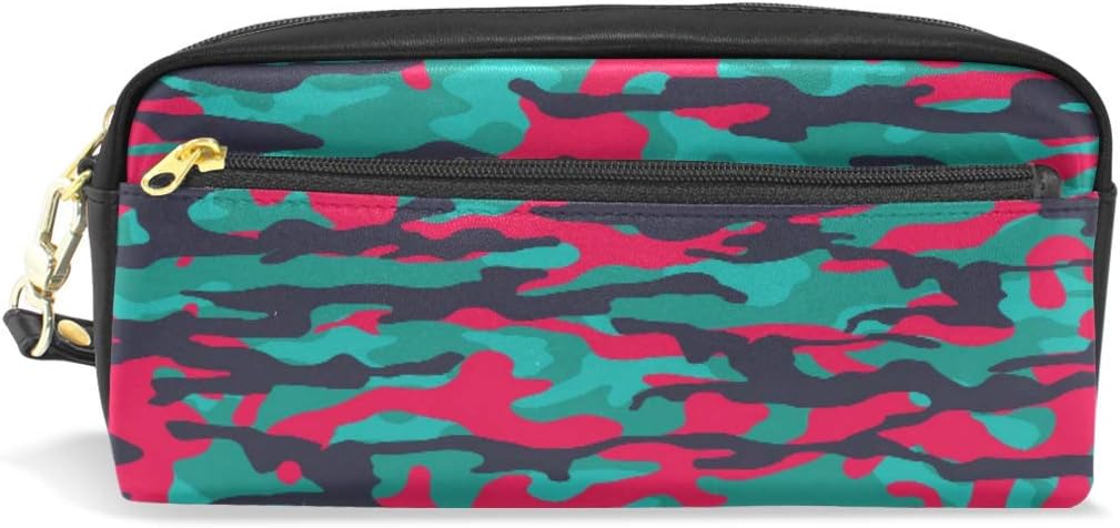 blue camo pencil case