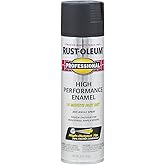 Rust-Oleum Professional High Performance Flat Black Spray Paint | Rust Prevention, Corrosion Resistant Coating, Industrial Maintenance, Any Angle Spray, Metal Equipment Protection, 15 oz