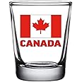Rogue River Tactical Canada Canadian Flag Outline Shot Glass Gift