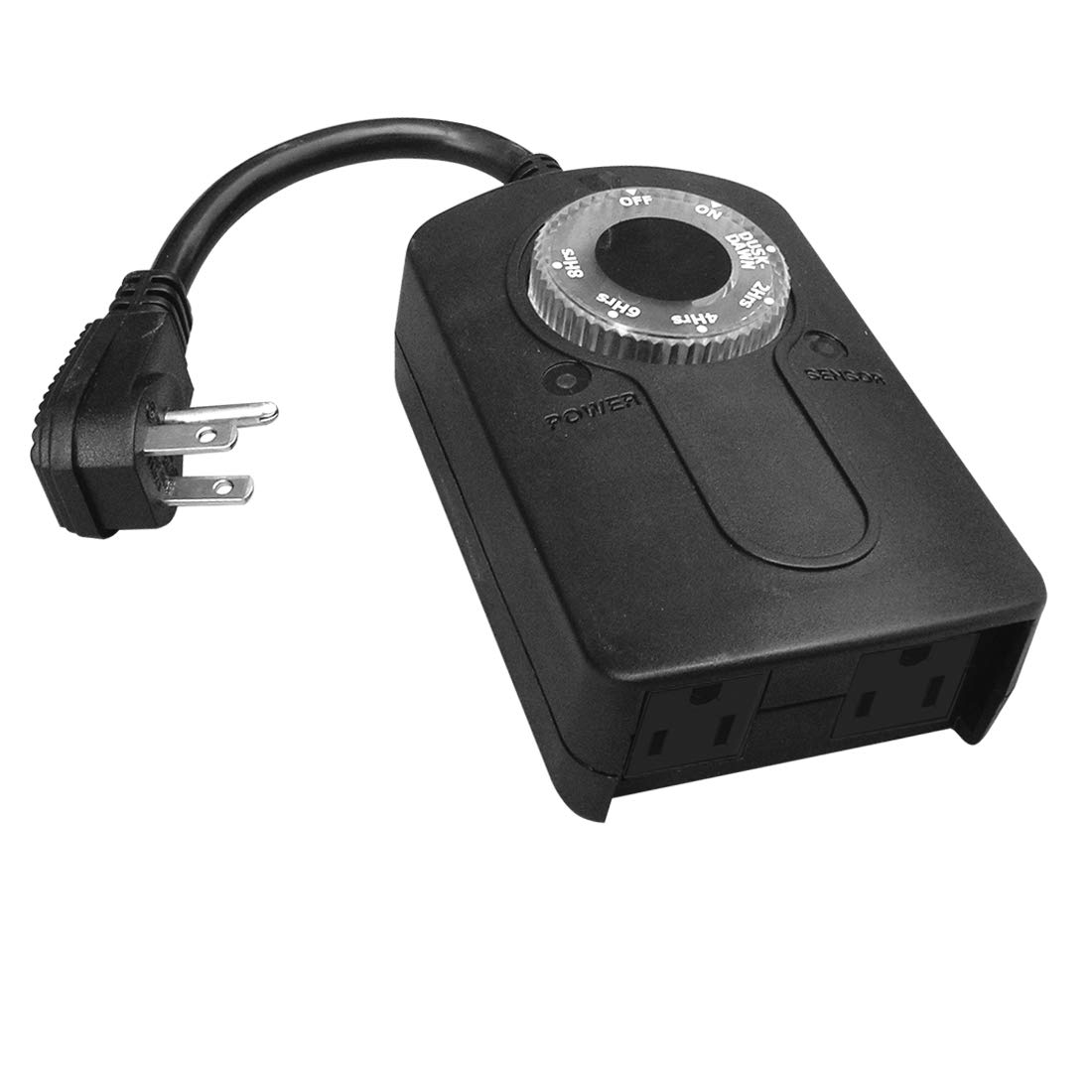 HomeHopes Outdoor Light Timer Outlet Waterproof, Christmas Lights Timer Outlet Switch, Electrical Outlet Timers Programmable Outdoor: Industrial & Scientific