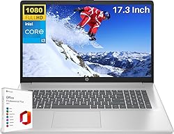 HP 2024 17 Business Laptop with Microsoft Office