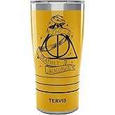 Tervis Traveler Harry Potter Deathly Hallows Triple Walled Insulated Tumbler Travel Cup Keeps Drinks Cold & Hot, 20oz, Stainless Steel