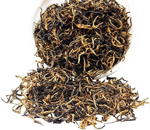 Chinese Tea Culture Golden Monkey Black Tea, is hand-processed each spring plucking of only one leaf and one bud, very smooth, soft mouthfeel, a real treat for black tea lovers, Loose Leaf Tea - 3oz