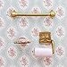 Odoria 1:12 Miniature 4PCS Dollhouse Bathroom Accessories Soap Dish Towel Bar Toilet Paper Holder