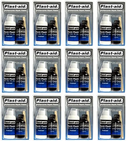 12-Pack PlastAid Acrylic &amp; PVC 2-Part Castable Repair Plastic by Plast-Aid - (12) x 6 oz. Kits