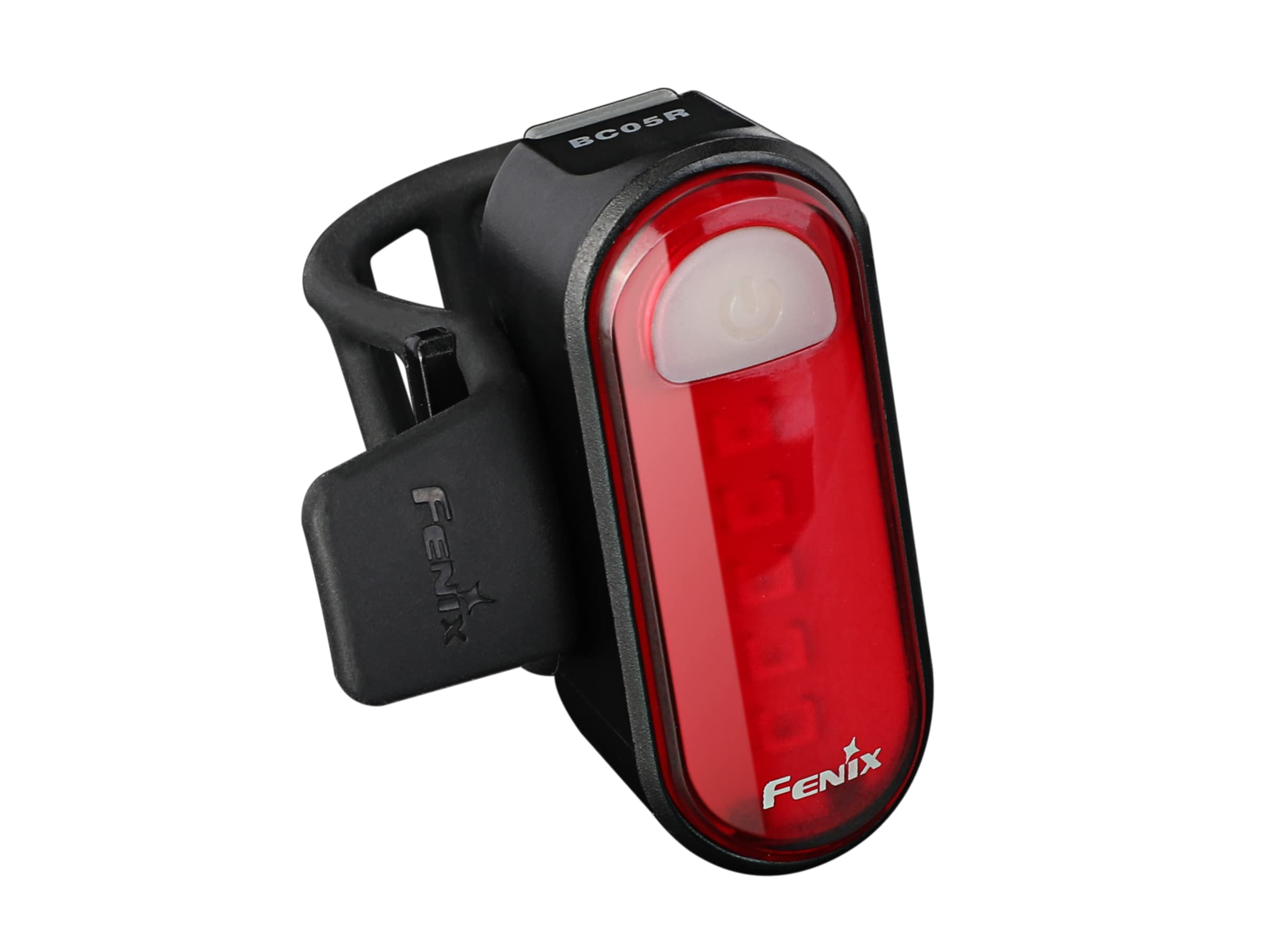Fenix BC05R v2.0, Rechargeable Rear Bike Light | 15 Lumens | 50m | 120 Hrs Max | Constant and Flash Modes | USB-C Charging | Body Clip for Running, Hiking and Walking use | 180° Wide-Angle | IP66