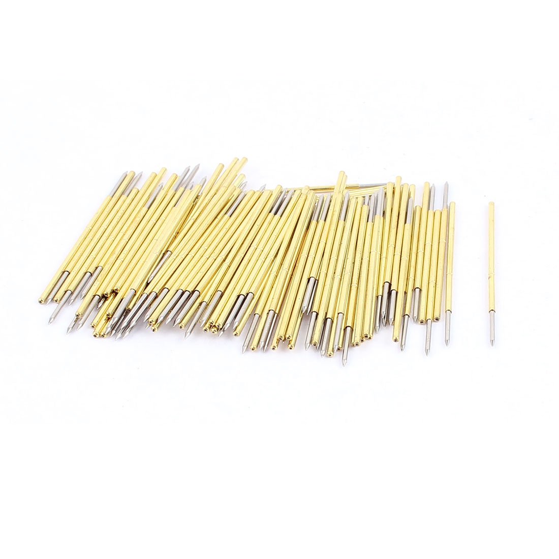 Sourcingmap 98Pcs PL75-B1 0.76mm Dia. Spring Loaded Contact Testing Test Probe Pin