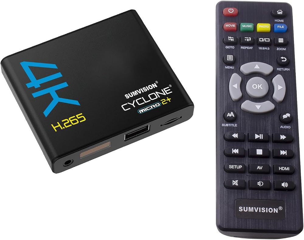 Sumvision Cyclone Micro 2+ 4K UHD MKV H.265 Media Player HDMI Quad Core USB SD