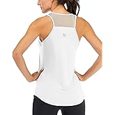 Fihapyli ICTIVE Workout Tank Tops for Women Breathable Mesh Racerback Muscle Tank Backless Running Shirts