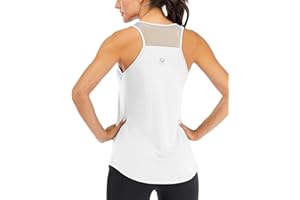 FIHAPYLI ICTIVE Workout Tank Tops for Women Breathable Mesh Racerback Tank Tops Muscle Tank Backless Running Tank Tops