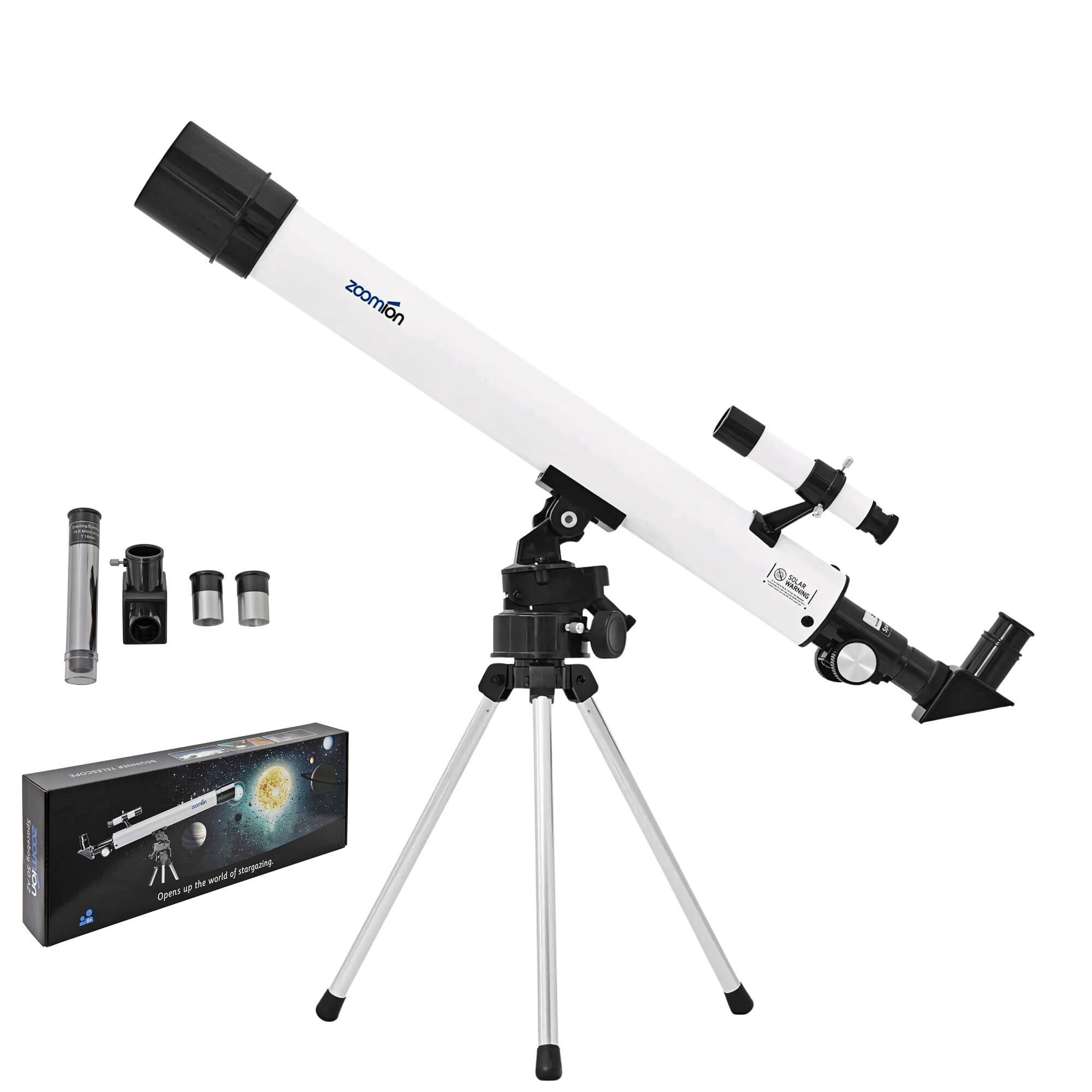 Zoomion Spaceboy 500 AZ astronomical telescope for beginners - Astronomy set with tripod and accessories