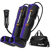 Heyelax Leg Compression Massager for Circulation and Pain Relief FSA, Recovery Boots Sleeve for Fast Therapy, Full Leg Massager as Ideal Gifts for Women Men (Medium)