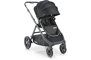 Joovy Qool Stroller, Customizable Stroller, Single, Double, Triple, Black Melange