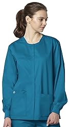 WonderWink Plus-Size Snap Front Jacket